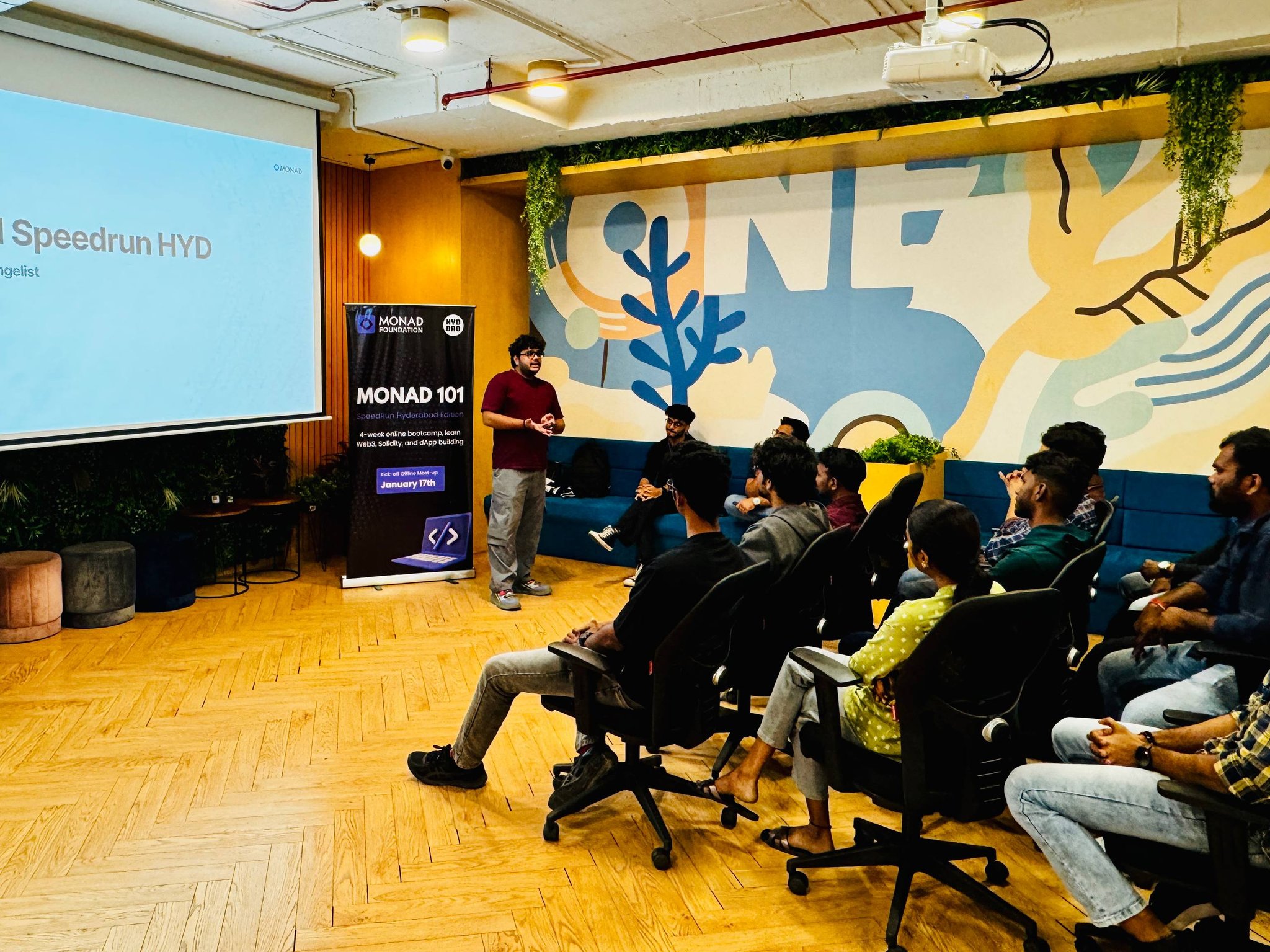 Kicked off Monad 101, a four-week builder bootcamp