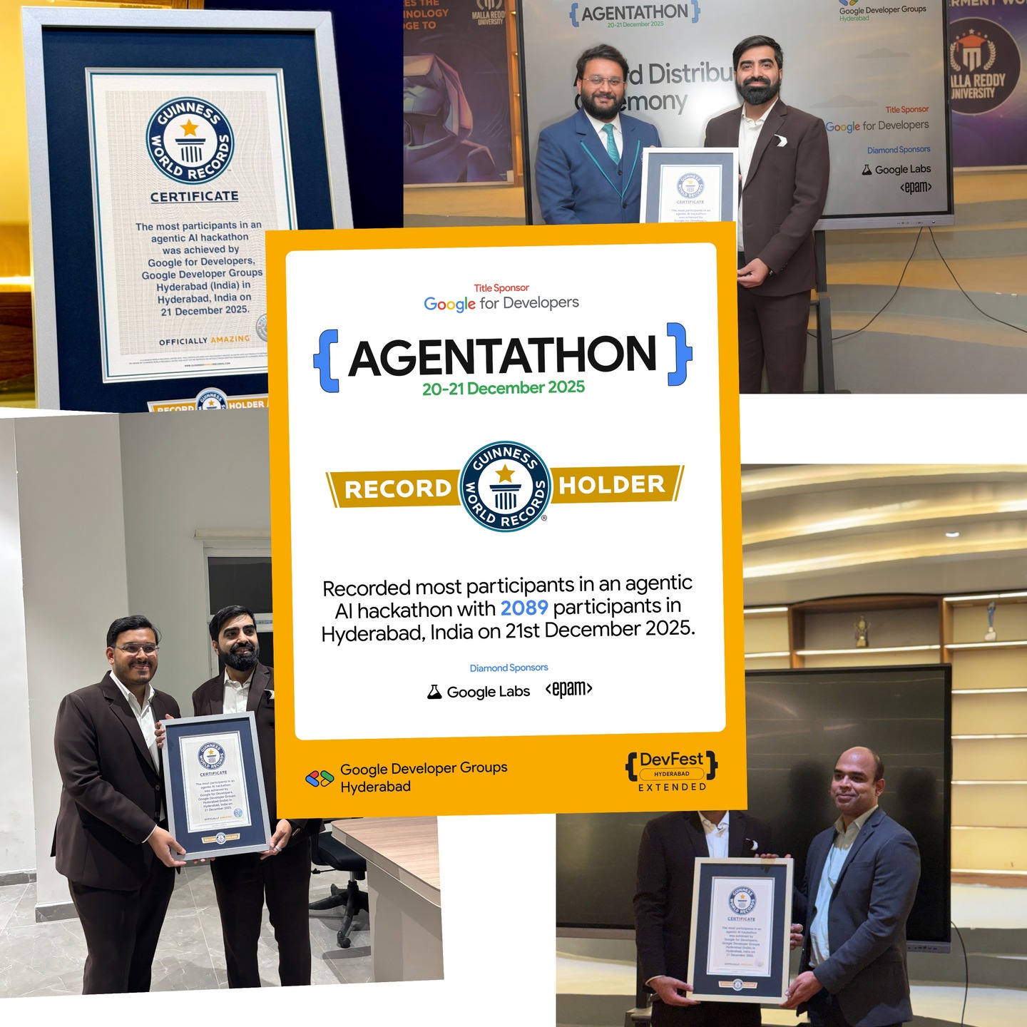 Co-led Agentathon to a Guinness World Record