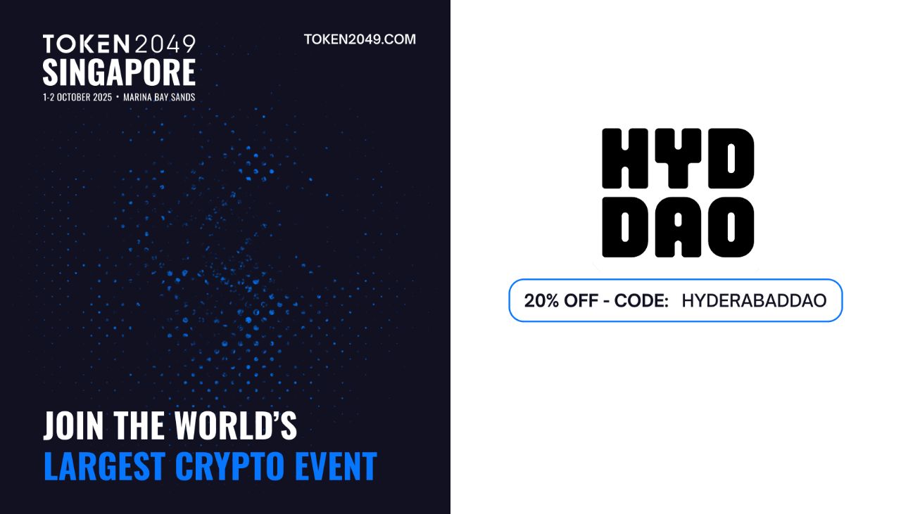 Joined TOKEN2049 Singapore as a Community Partner