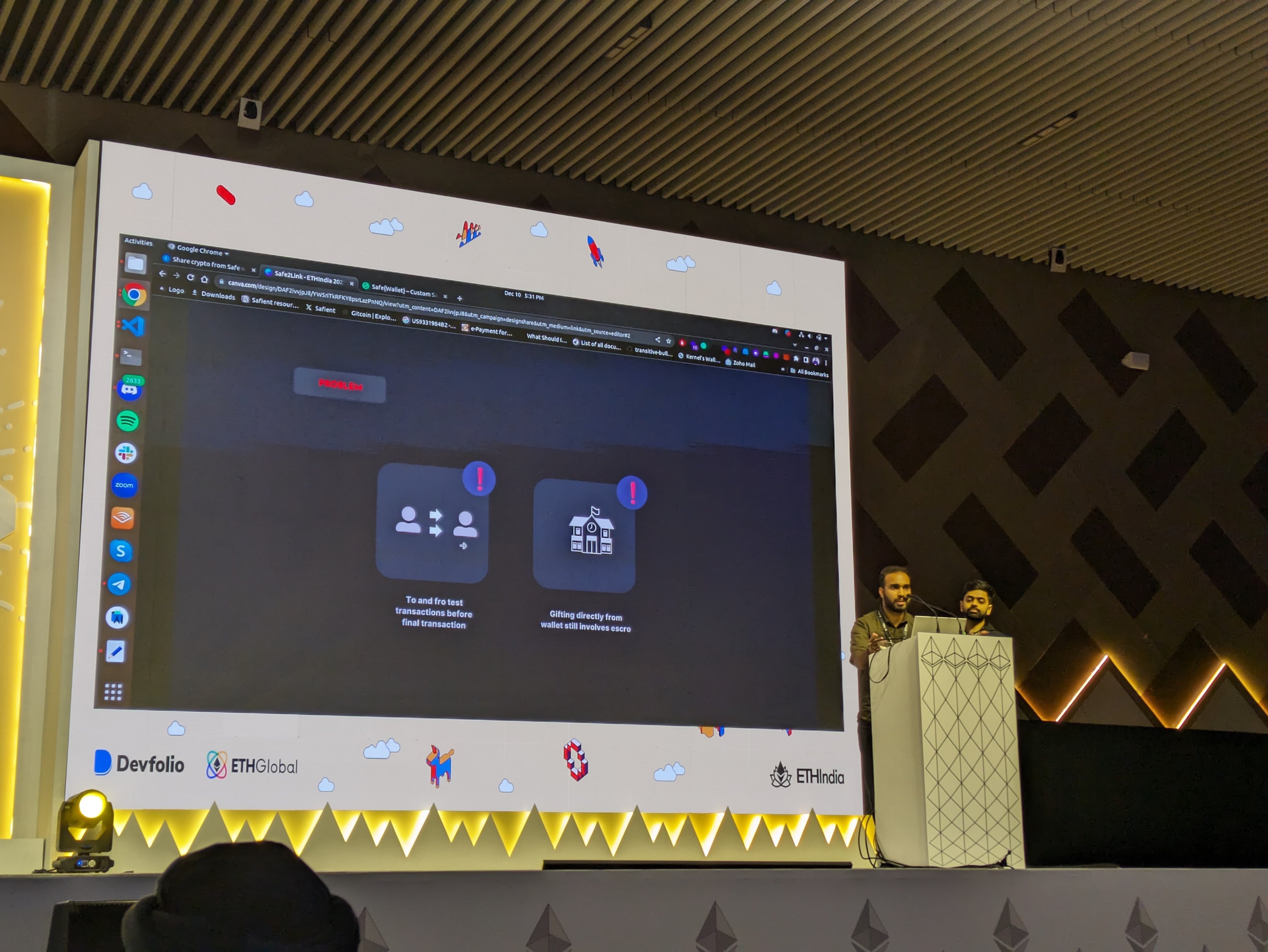 Made the ETHIndia finals with safe2Link