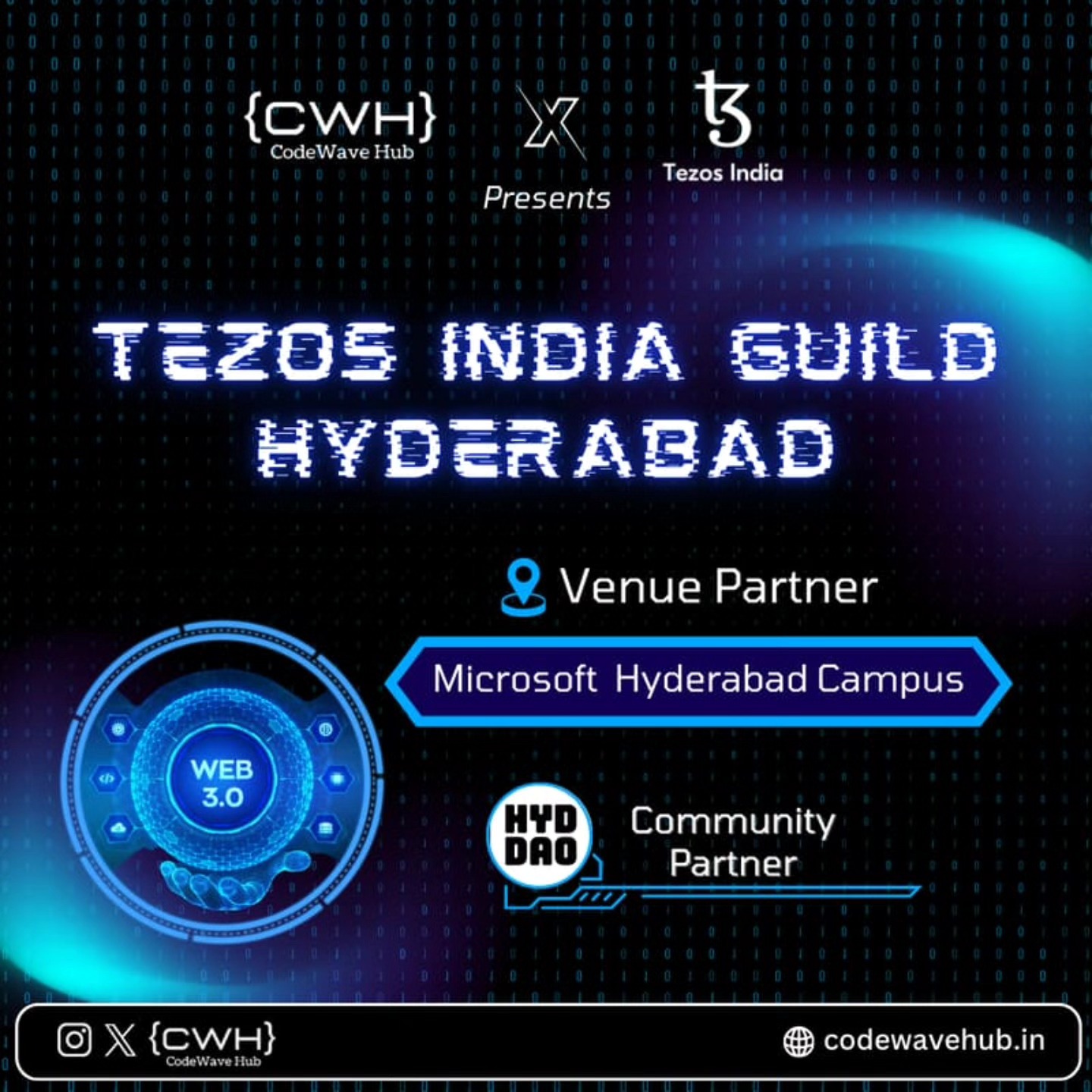 Teamed up with Tezos India for a Hyderabad guild day
