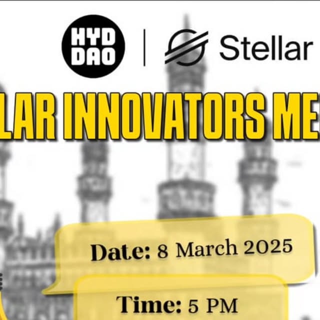 Ran the first Stellar Innovators Meet-up in the city